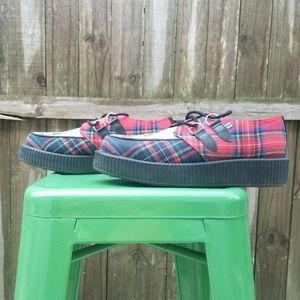 Multicolor Plaid T.U.K Creepers